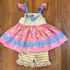 Eleanor Rose 2pc set for summer knot top